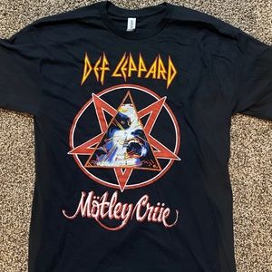 2022 Mötley Crüe/Def Leppard Stadium Tour T-Shirt L